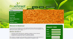 Desktop Screenshot of bioextract.co.in