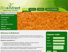 Tablet Screenshot of bioextract.co.in
